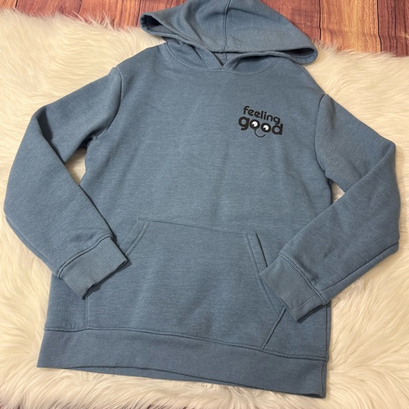 Cat & Jack Blue Pullover Hoodie Sweatshirt - Boys Size Small (6/7) - Picture 3 of 13